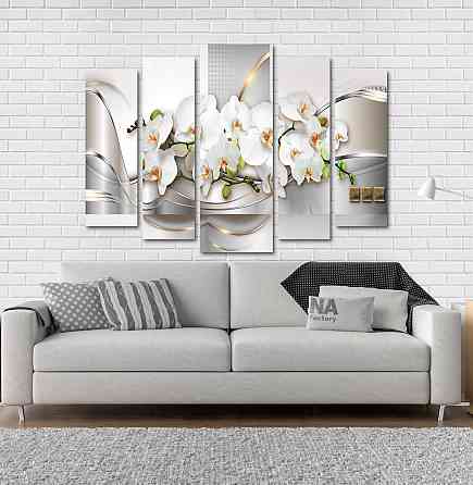 Модульна картина Орхідея Абстракція Art-206_5 Київ