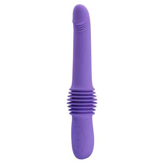 Вибратор с фрикциями Pretty Love Pazuzu Thrusting, фиолетовый, 29.2 х 3.2 см Sex Aura Киев