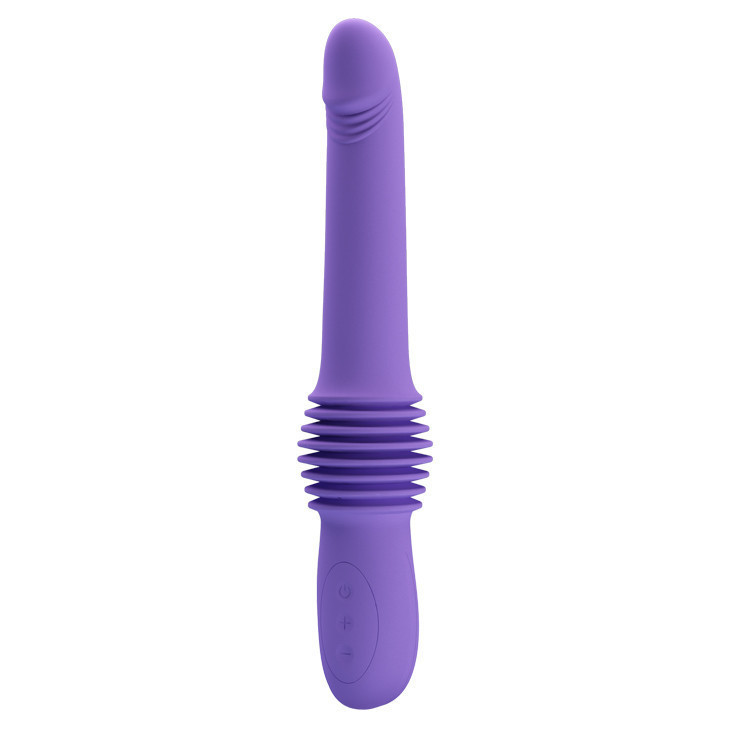 Вибратор с фрикциями Pretty Love Pazuzu Thrusting, фиолетовый, 29.2 х 3.2 см Sex Aura Киев - изображение 2