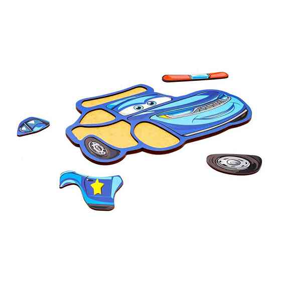 Дитячий пазл-вкладиш "Поліцейська машинка" Puz-22966, 8 елементів Вінниця