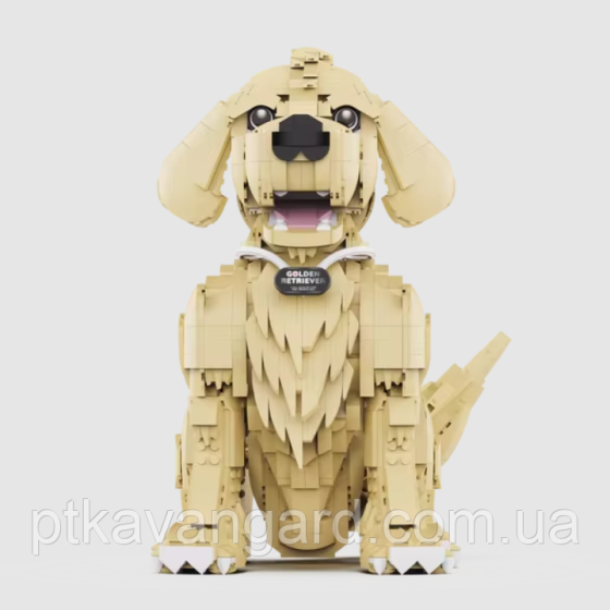 Конструктор собака лабрадор ретрівер золотистий 1754 деталі, домашні улюбленці, блоковий TT 5002 Хмельницький