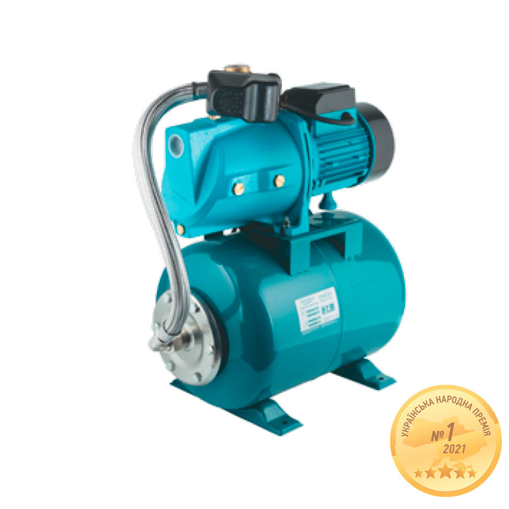 Станція 1.1кВт Hmax 48м Qmax 85л/хв (самовсмоктуючий насос) 24л Україна AQUATICA (775084/24) Рівне - фото 1