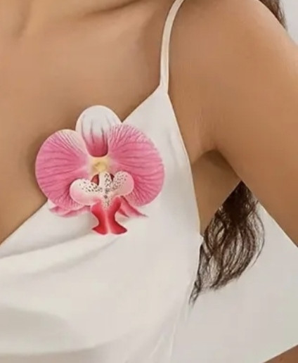 Затискач для волосся Орхідея Рожевий Сміла - фото 2