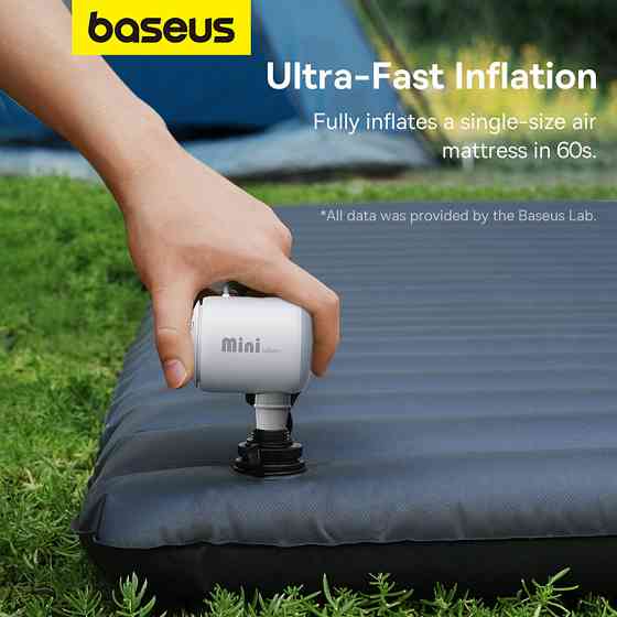 Портативний насос  для матраців Baseus PocketGo Portable Air Pump Stellar White Киев