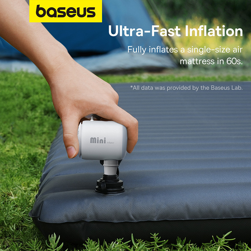 Портативний насос  для матраців Baseus PocketGo Portable Air Pump Stellar White Киев - изображение 4