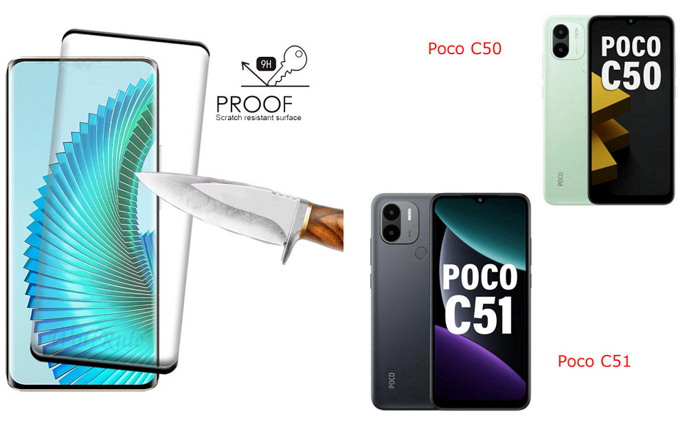 Захисне скло HyperGlass Pro для Poco C50, Poco C51 – максимальна чутливість та захист Київ - фото 1