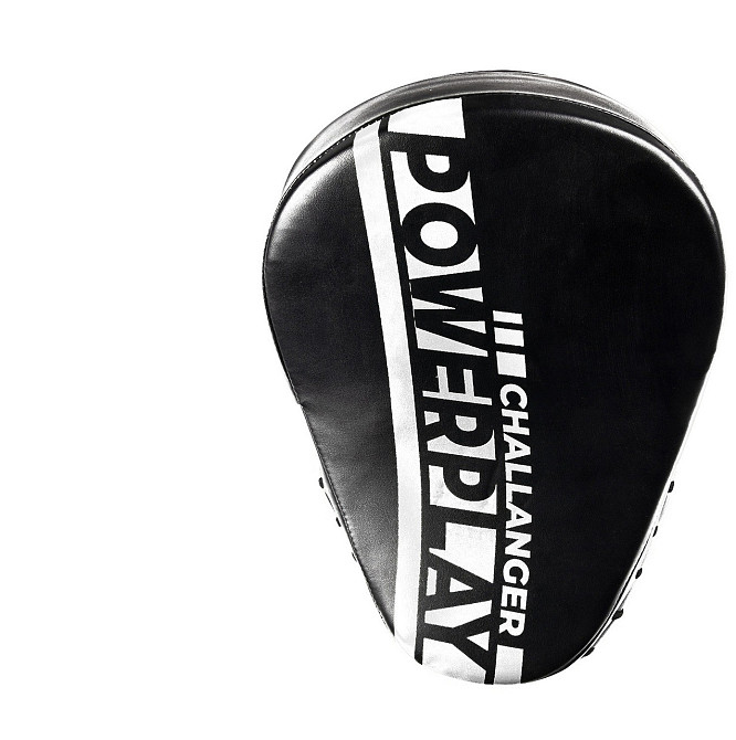 Лапи боксерські PowerPlay 3041 Challanger Чорно-Біліі PU [пара] Каменское - изображение 5