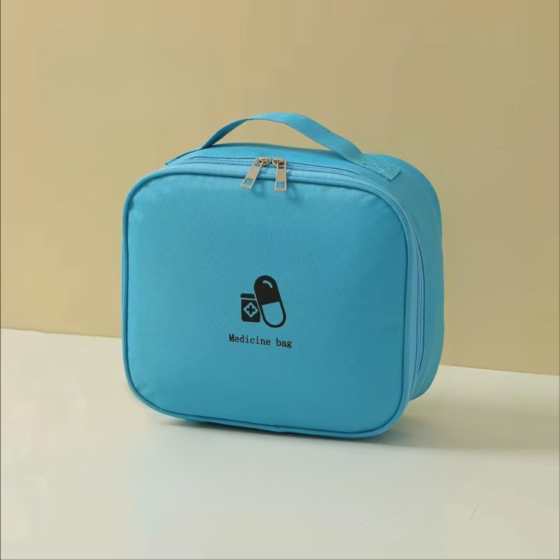 Сумка-аптечка дорожная для медикаментов в путешествие,таблетница портативная для лекарств,голубая Каменец-Подольский