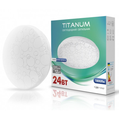 Светильник TITANUM LED 24W 5000K Кольца (TLCL-245C) Винница - изображение 1