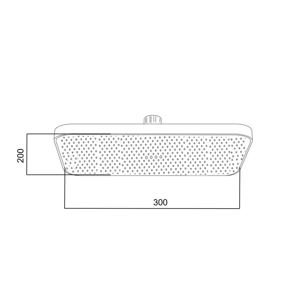 Лійка для верхнього душу Qtap Hlavova 300x200 мм прямокутна QTHLA107BLM45783 Black Matt Київ - фото 9