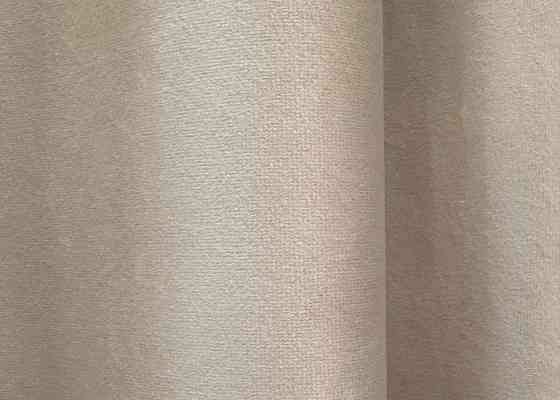 Шторная ткань бархат, высота 3м цвет бежевый 1550ш Киев