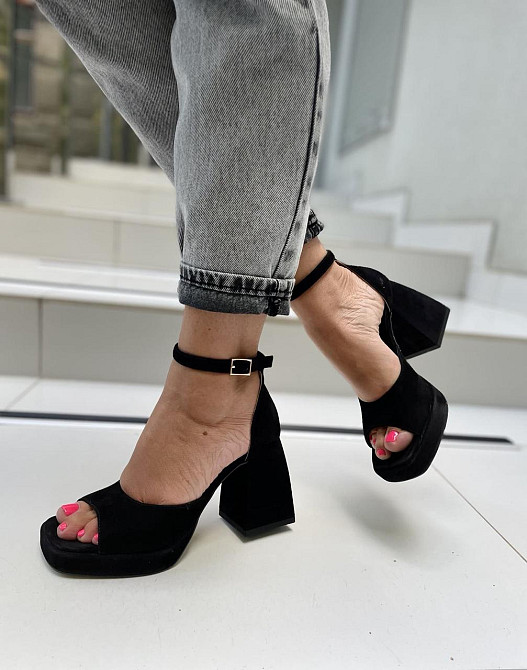 SANTINI Босоніжки жіночі SANTINI 212189-21 чорні (літо, замша натуральна) (5507) Коломия - фото 7