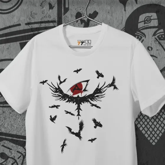 Футболка мужская с принтом Наруто Ворони Ітачі Размер 48 Anime0175 Днепр