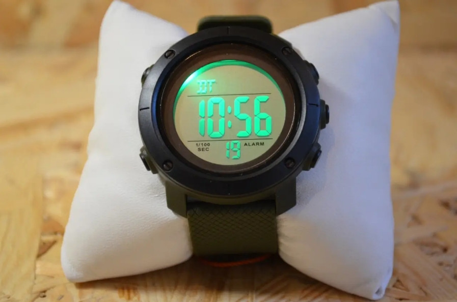 Чоловічий спортивний годинник Skmei 1426 Зелені з білим циферблатом Вінниця - фото 7