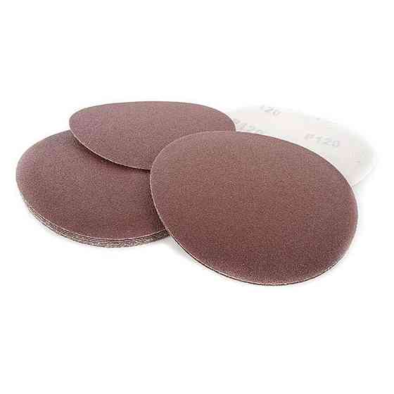 Круг наждачний самоклейний 125 мм, папір клас С, щільність 120 г/м2, К120, пак. 10 ед. Мукачево