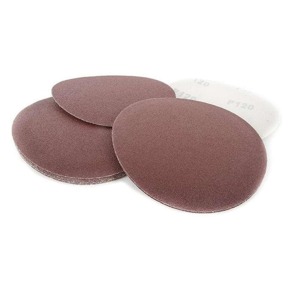 Круг наждачний самоклейний 125 мм, папір клас С, щільність 120 г/м2, К120, пак. 10 ед. Мукачево - фото 1