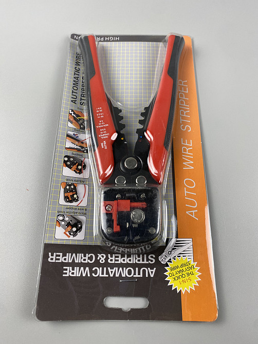 Професійні кліщі для зняття ізоляції, обрізки дротів та обтиску клем 205 мм Мукачево - фото 8