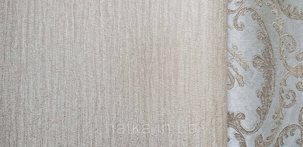 Шпалери вінілові на флізеліні AdaWall Seyyah1.06х10 однотонні хвилясті смуги структурні коричневі з глянцем Київ - фото 2