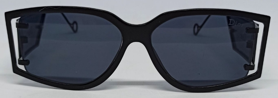 Женские брендовые очень стильные очки черные однотонные в черном метал. Киев - изображение 7