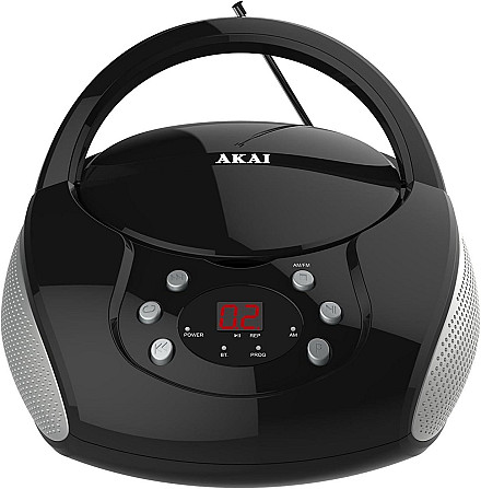 CD-програвач Akai CD108BT з AUX-входом, радіо AM,FM, живлення від батарейок та мережі, Bluetooth, CD Київ - фото 1