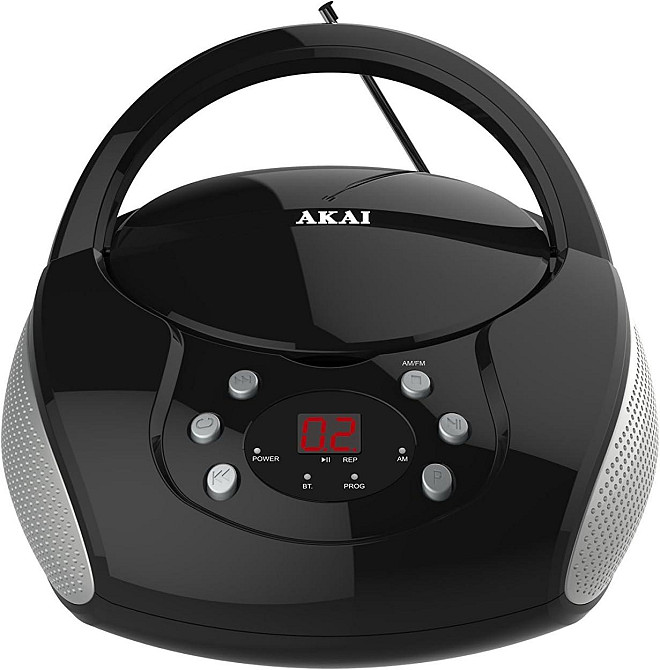 CD-проигрыватель Akai CD108BT с AUX-входом, радио AM, FM, питание от батареек и сети, Bluetooth, CD-R, CD-RW Киев - изображение 1