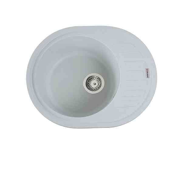 Гранітна мийка для кухні VALESO SOUL 6250 матова Білосніжна Коломыя