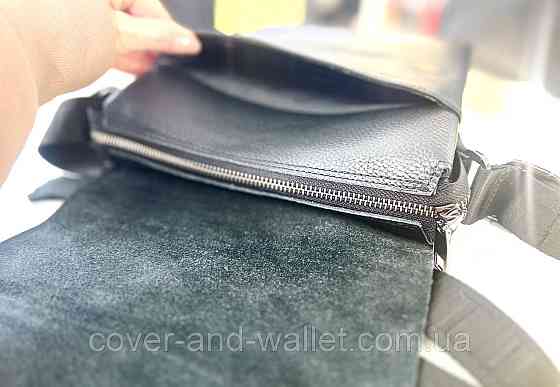 Мужская сумка-мессенджер классического дизайна из натуральной кожи флотар Rekarti 037 Киев