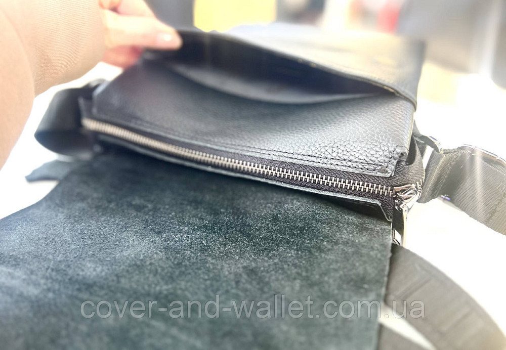 Мужская сумка-мессенджер классического дизайна из натуральной кожи флотар Rekarti 037 Киев - изображение 6