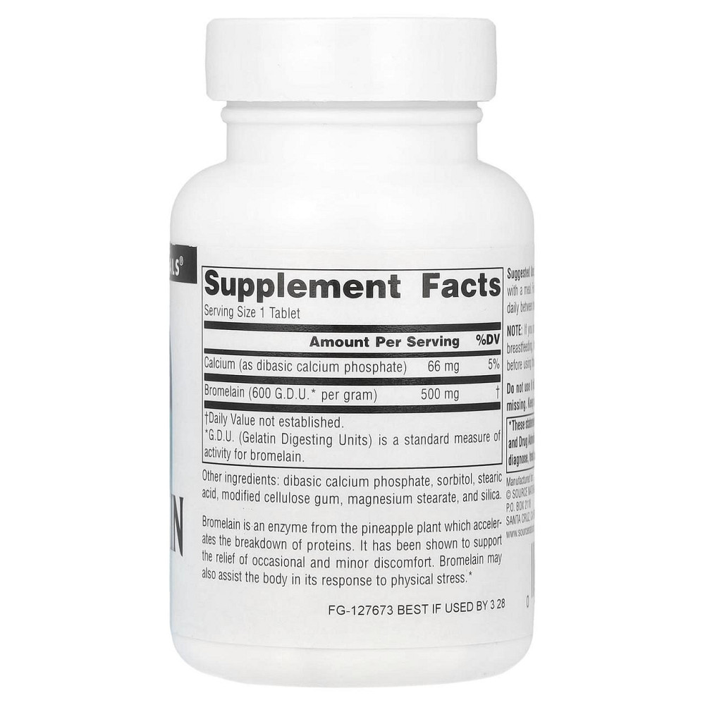 Бромелайн Source Naturals Bromelain 500 мг 60 таб Киев - изображение 2