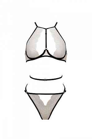 Комплект білизни Passion CHIKA SET, L/XL, cream, топ, трусики Sex Aura Київ