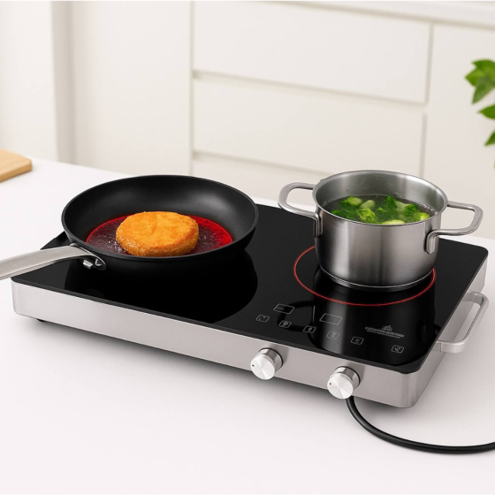 Інфрачервона плита 2000W,дві комфорки,CB-1332 SBR Київ