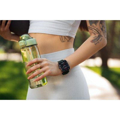 Смарт-часы 2E Alpha SQ Music Edition 46mm Black-Green + ремінець сірий (2E-CWW40BKGN-WS) Винница - изображение 6