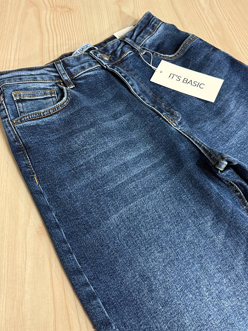 Джинси жіночі Its Basic 3421-2 straight fit прямі стрейчеві сині , синій, 36, 36, 75 см, 105 см Київ - фото 2