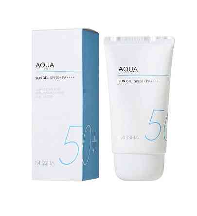 Увлажняющий солнцезащитный гель на химических фильтрах All-Around Safe Block Aqua Sun Gel SPF50+/PA++++ Missha 50 мл Винница