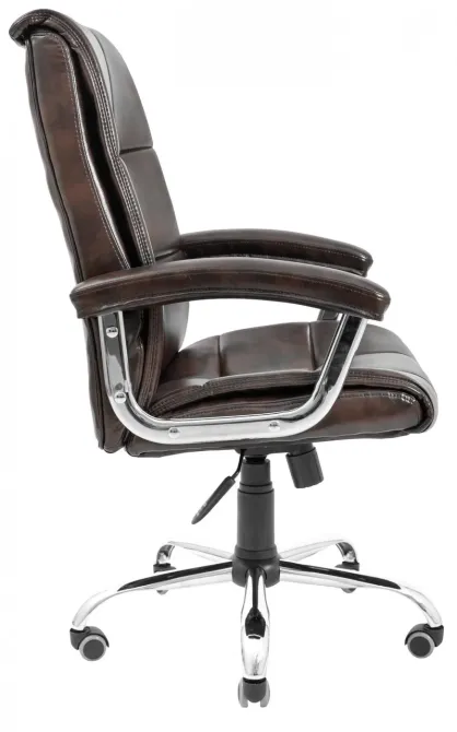 Офисное Кресло Руководителя Richman Arizona Titan Dark Brown Хром М3 MultiBlock Коричневый Днепр - изображение 5