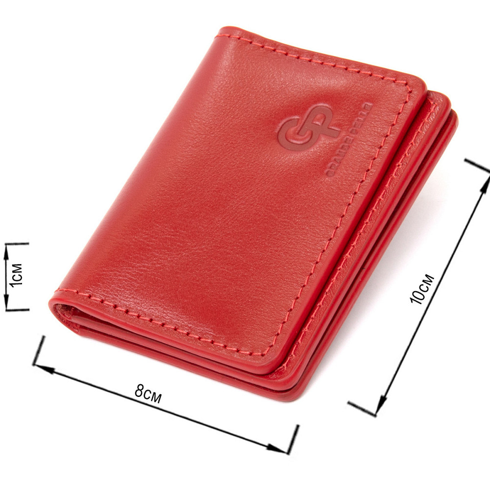 Шкіряна обкладинка для автодокументів GRANDE PELLE 11493 Червоний Київ - фото 8