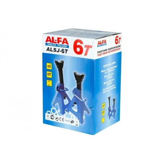 Автомобільні підставки AL-FA 6Т для підіймання автомобіля підставки стійки автомобільні страхувальні стійки 6000кг Львів