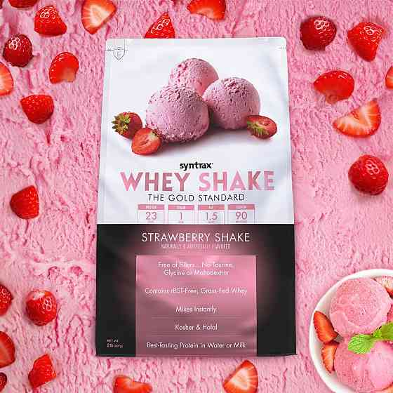 Протеїн Syntrax Whey Shake 2.2 kg (Strawberry Shake) Луцьк
