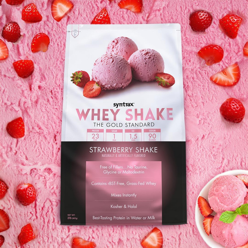 Протеїн Syntrax Whey Shake 2.2 kg (Strawberry Shake) Луцьк - фото 3