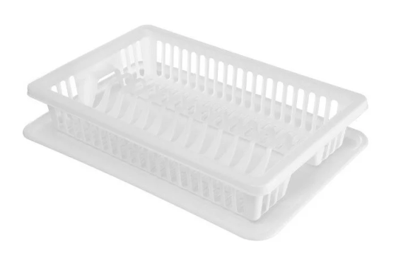 Сушилка для посуды белая Efe plastics 44х30х8см одноярусная Одесса