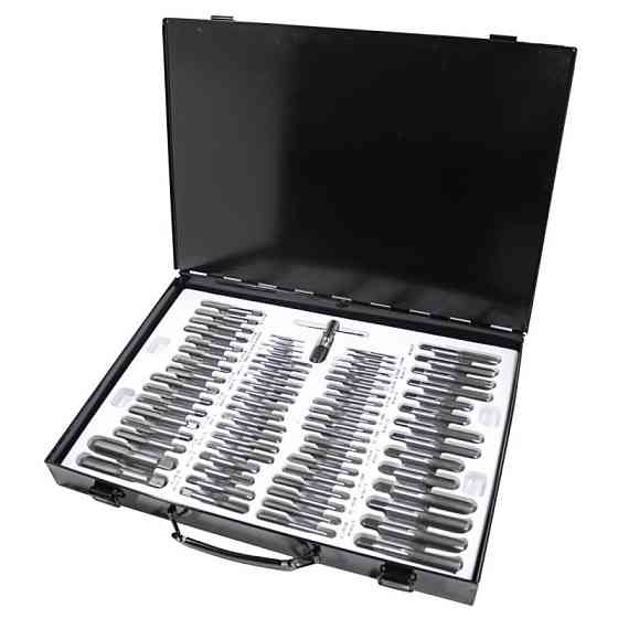 Набір мітчиків та плашок М2-М18 110 предметів, метричне різьблення JBC-M110-1 Одесса