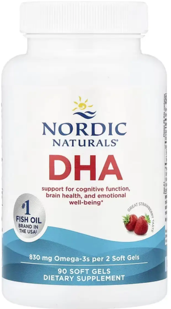 Рыбий жир ДГК Nordic Naturals DHA  90 гел капс клубника Киев - изображение 1