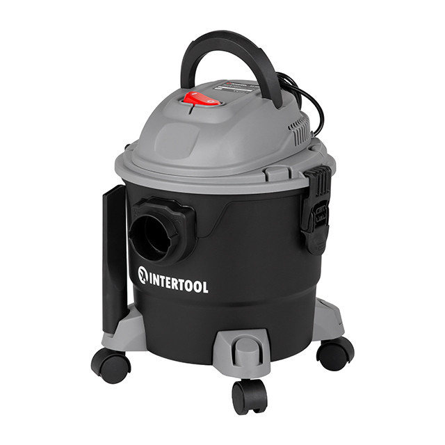 Пилосос будівельнийINTERTOOL DT-1015 , 1,0 кВт, >17 кПа, бак 15 л пластик, шланг 1,5 м - легкий і мобільний Львів - фото 3