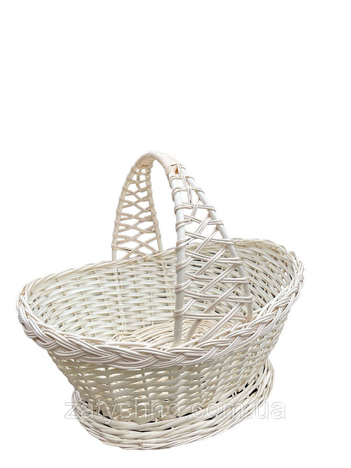 Біла плетена корина ошатна Київ - фото 4