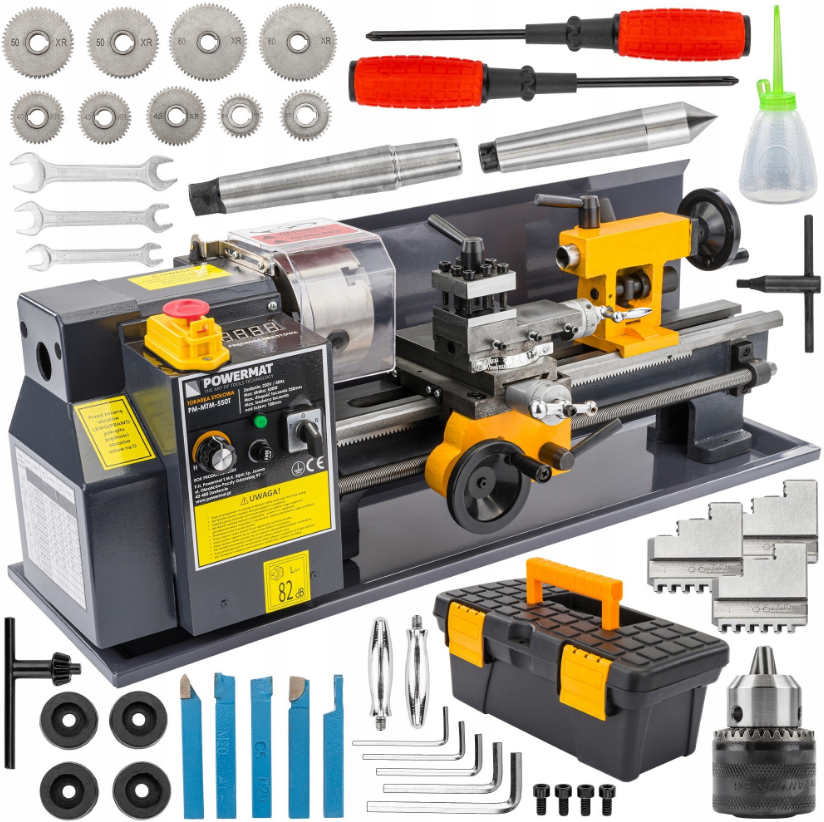 Токарный станок по металлу и дереву 0-2500об/мин Powermat (Польша) Киев - изображение 1