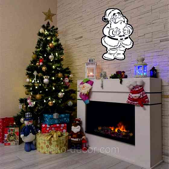 Декоративне настінне Панно «Дід Мороз», Декор на стену Київ