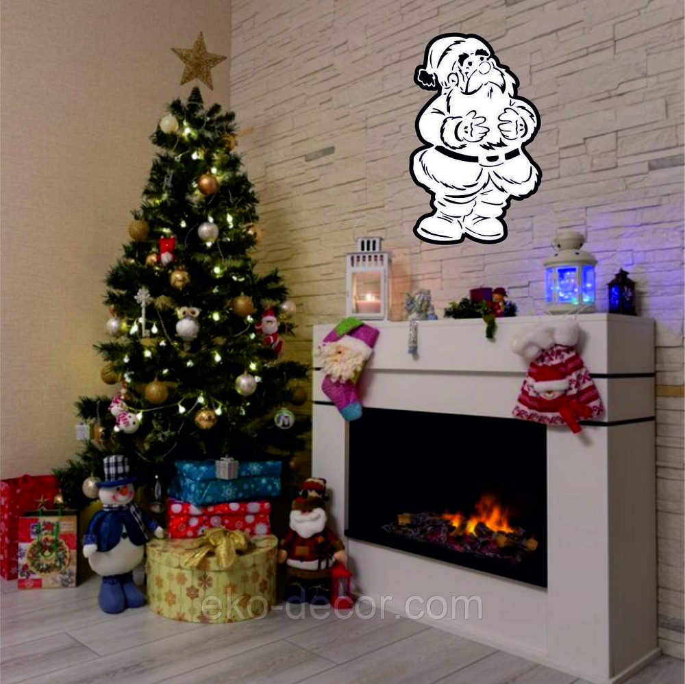 Декоративное настенное Панно «Дед Мороз», Декор на стену Киев - изображение 5