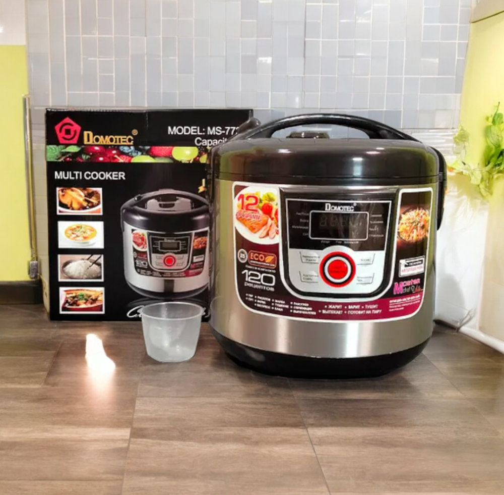 Многофункциональная мощная Мультиварка Скороварка Пароварка Рисоварка 5 л 12 режимов Domotec MS-7726 1500 Ватт Одесса - изображение 3