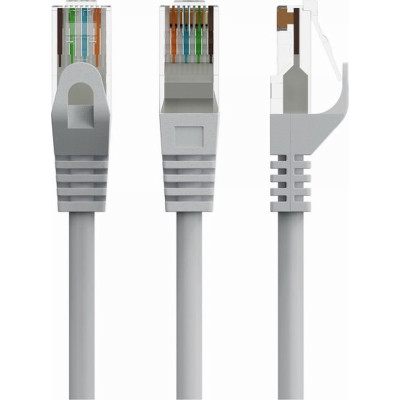 Патч-корд 15м UTP cat 6 CU gray Cablexpert (PP6U-CU-15M) Винница - изображение 1