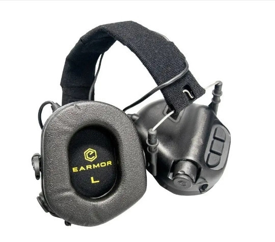 Тактические активные наушники Earmor М31 + крепление на шлем OPS Core (чебурашка) Черный Винница - изображение 7